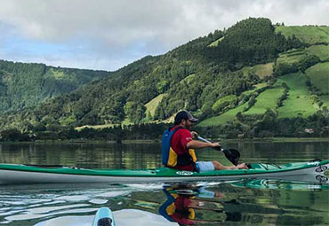 Crater lake kayaking