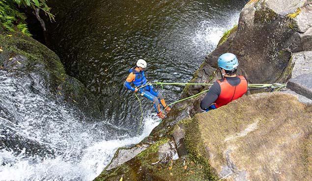 Canyoning in azores