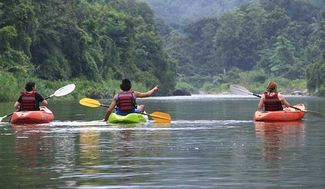 Canoeing in Sri Lanka