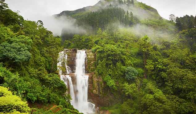 Waterfalls in Sri Lanka